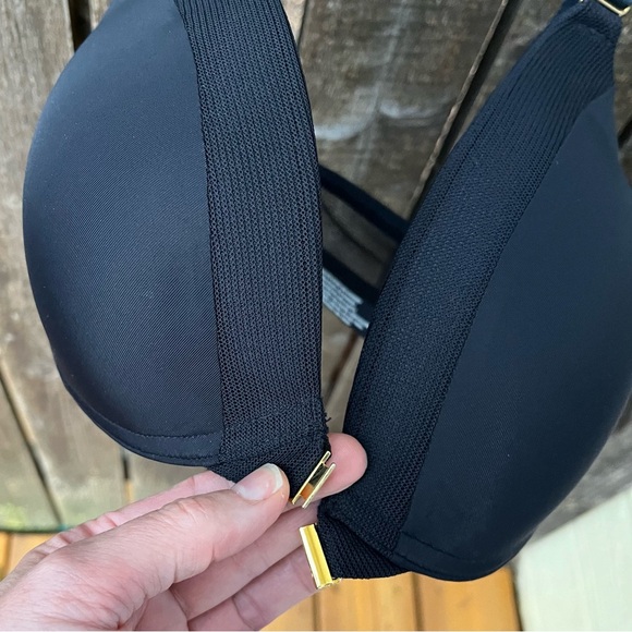 Lively The Front Close No Wire Bra NWT In Jet Black Sz 32DD - Picture 9 of 13